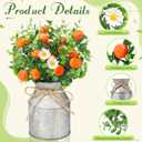 12 Sets Fake Orange Daisy Table Centerpiece Cutie Baby Shower Decor