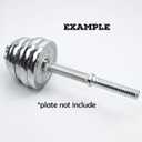 Threaded Dumbbell 12.6/14.2/15.7/18.1/19.7inch(30/35/40/46/50cm) Handles/Adjustable Dumbbell Bar Handles - Fit 1 inch Standard Weight Plate - Weightlifting Accessories - Sold in Pair