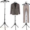 Adjustable Shirt Display Stand 32-64.5 Inch, T Shirt Foldable Clothing Display Stand Mannequin Torso for Retail Vendors, Multi-Use Steamer Rack Stand for Clothes Garment,-Patent Pending (1 Pack), 32-63 inches