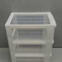 Gonice Small 3 Drawer Storage Organizer, White Plastic Drawer Storage, Small Desktop Organizer for Home, Office