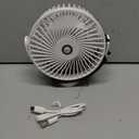 Magnetic Cruise Fan with 8000mAh Rechargeable Battery, LED Light, Timer&Power Output, Magnetically Sticks on Cabin Ceilings and Walls, Ship Approved Cabin Air Circulator