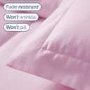 Duvet Cover Twin/Twin XL Size Set - Extra Soft Twin/Twin XL Duvet Cover 68" x 90" with 1 Pillow Sham - Hotel Luxury, Easy Care, Fade Free w/ Zipper Closures & Ties - Comfy & Breathable (Light Pink)