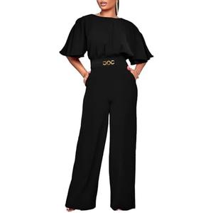 acelyn Elegant Jumpsuit for Women Dressy Sexy Plus Size Wide Leg Pant Suit One Piece Party Outfits XL
