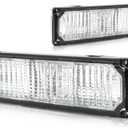 CarLights360: For 1988-2000 Chevy GMC C2500 Turn Signal/Parking Light Assembly Driver and Passenger Side Pair | GM2520104 GM2521104 Vehicle Trim: w/Sealed Beam Headlamp