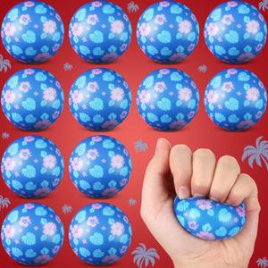 Soulchen 12 Pcs Hawaii Party Favors 1.97'' Stress Balls, Sensory Fidget Toys Gifts for Kids Cartoon Birthday Party Favors Supplies, Goodie Bag Stuffers