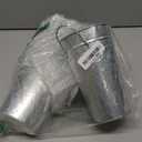 5 Packs 7.87 Inch Tall, Galvanized Metal Vases with Handles, Rustic Tall Flower Buckets for Cut Flowers, Country Wedding, Table Centerpiece Decorations, Vintage Style Flower Containers