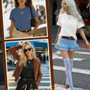 3 Pack Women Short Sleeve T-Shirts Crew Neck Drop Shoulder Baggy Rolled Sleeves Tees Loose Plain Casual Basic Tops (Black, M)