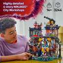 LEGO NINJAGO City Workshops Building Toy - Ninja Set for Boys & Girls, Ages 14+ - Gift for Teens - Includes 10 Minifigures and a Mech - for Play and Display - 71837