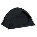 Spacious Waterproof 2/ 4 Person 4-Season Tent with Big Rain Fly – Versatile Outdoor Camping Tent for Hiking, Backpacking, and Festivals – Easy Setup & Durable Design (Black, 4 Person)