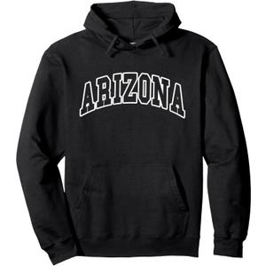 ARIZONA - Throwback Design - Classic Pullover Hoodie (Small, Black)