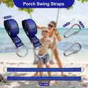 Dual Protection Tree Swing Straps with Backup Lifeline, 2500LB Capacity, Metal Frame Compatible, Suitable for Sensory, Saucer, Disc Swing & Hammock, Kids Indoor and Outdoor Fun