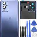 Ubrokeifixit for OnePlus 9 Housing Rear Panel Back Glass Door Cover Replacement for OnePlus 9 6.55"(NOT for 1+9R 6.55",NOT for 1+9 Pro 6.7") (1+9/Winter Mist)