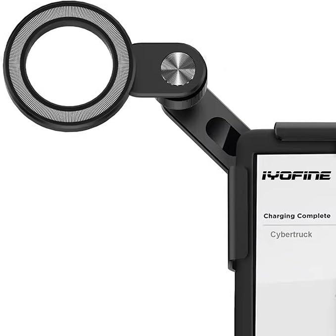 IYOFINE Tesla Phone Mount, No Glue Required, for MagSafe Magnetic Car Dash Phone Holder for Tesla Model Y, Model 3 Accessories, Fits All iPhone & Android with Magnetic Ring (for Cybertruck)