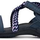 UBFEN Womens Hiking Sandal Sport Sandal Outdoor Comfortable with Adjustable Straps (8, Blue)