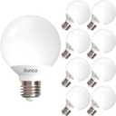 Sunco 8 Pack G25 LED Light Bulbs, Vanity Globe Bathroom Light Bulb, 450 LM, 3000K Warm White, 6W (40W Equivalent), Dimmable Mirror Vanity Decorative Bulb, E26 Base UL