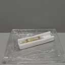 11"x14" Clear Acrylic Serving Tray with Golden Handles, Sturdy Huge Capacity Acrylic Tray for Coffee, Juice, Kitchen and Desk Organizer (11"x14")