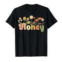 Groovy Honey Grandmother Flowers Honey Grandma T-Shirt, Size S