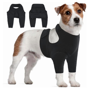 Nanaki Surgery Dog Recovery Suits for Front Legs, Dog Leg Sleeve to Stop Licking, Doggy Anti-Lick Wounds Pants, Pet Wound Cover Protective Sleeves Arm Protector for Injuries & Joint Pain