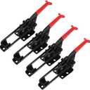 4PCS 700lbs Capacity Toggle Clamps GH-431 Adjustable U Bolt Self-lock Toggle Latch Quick Release Toggles Clamp Latch (Black)