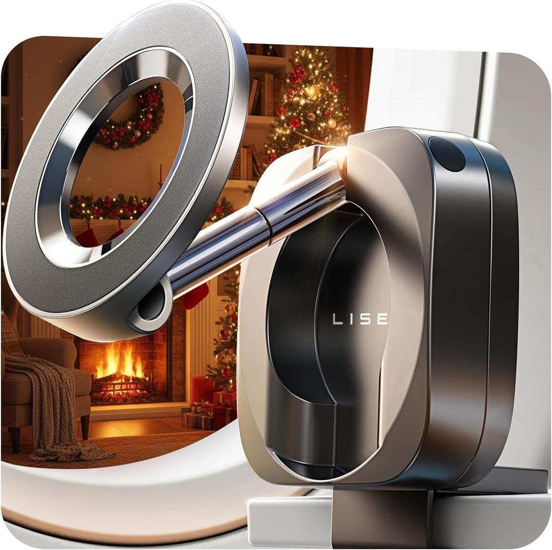 LISEN Idea Travel Gifts Airplane Cool Stuff Gadgets 2026 Travel Essentials Phone Holder for Christmas for Valentine Day Gifts Women Gadgets Men MagSafe Accessories Cruise Must Haves Essentials 2026 (Black)