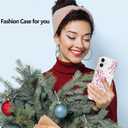 Fiyart Designed for iPhone 16 Plus Case Flowers Design Compatible with MagSafe Wireless Charging,Cute Clear Pink Floral Sakuras Anti-Scratch Phone Cover for Women Girls 6.7"-Transparent