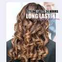 FARERY Long Barrel Curling Iron 1 Inch, Ceramic Curling Iron for Thin Hair, Infused Argan Oil & Keratin, Long Lasting Styling, 11 Adjustable Temp, Include Clips & Silicone Pad (Black)