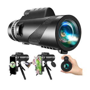80x100 Monocular-Telescope High Powered for Smartphone Monoculars for Adults High Definition Monocular Telescope for Stargazing Hunting Wildlife Bird Watching Travel Camping Hiking