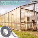 Frienda 2 Roll 82 ft Vented Polycarbonate Tape Dustproof Greenhouse Tape Waterproof Self Adhesive UV Heat Resistant for Polycarbonate Greenhouse Roofing Multiwall Panel Repair(Full Seal,38 mm)