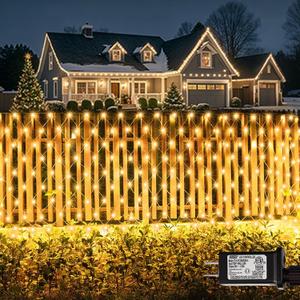 360 LED Net Lights, 21ft x 5ft Christmas Mesh Lights Clear Wire 8 Modes, Waterproof Connectable String Light Plug in for Xmas Tree Bushes Garden Outdoor Party Decorations - Warm White 360 LED Net Lights, 21ft x 5ft Christmas Mesh Lights Clear Wire 8 Modes, Waterproof Connectable String Light Plug in for Xmas Tree Bushes Garden Outdoor Party Decorations - Warm White