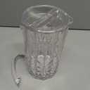 Amazing Abby - Stately - Acrylic Pitcher (80 oz), Clear Plastic Water Pitcher with Lid, Fridge Jug, BPA-Free, Shatter-Proof, Great for Iced Tea, Sangria, Lemonade, Juice, Milk, and More
