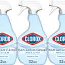 Clorox Free & Clear Multi Surface Cleaner, Spray Bottle, Fragrance Free, 32 Fluid Ounces, Pack of 3