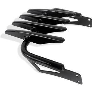 Motorcycle Custom Stealth Mounting Luggage Rack Trunk Tour Pack Mount Luggage Support Black(Width 11.8")(Can't Fit with Others)