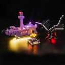 Upgraded Led Light Kit for Lego Minecraft The Ender Dragon and End Ship Building Set, Compatible with Lego 21264, Best Gifts for Adults (Model Not Included)
