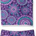 Kanu Surf Melanie Beach Sport 2pc Banded Tankini Swimsuit