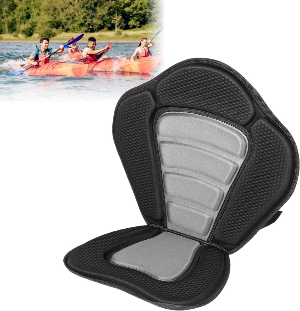 Kayaking Seat, Comfortable Deluxe Padded Kayak Seat+Detachable Canoe Backrest Sit Bag