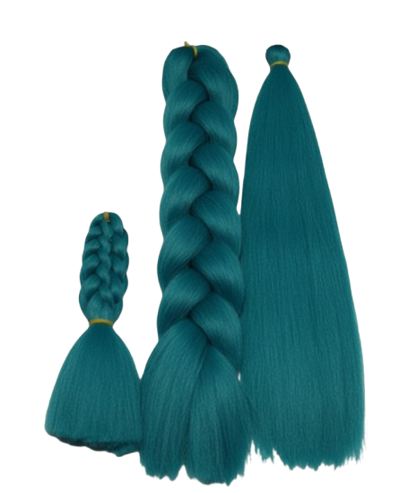 Herina Dark Green Hair Extensions 3pcs Green Braiding Hair For Fake Braids High Temperature Jumbo Braiding Hair For Braids(3pcs/pack) (3pcs 24 Inch)