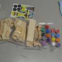 Klever Kits 4 DIY Wooden Race Cars-Build & Paint Your Own Wood Craft Kit, 4 Race Cars Toy, Easy to Assemble Arts Crafts Kit, Birthday Party Presents for Kids Boys and Girls