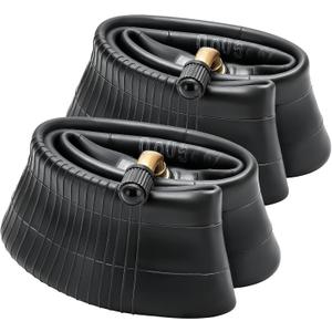 2 PCS 8 1/2 x 2 (50/75-6.1) Heavy Duty Scooter Inner Tubes, 8.5 Inch CR202 Stem Valve Bent Tire Tubes Compatible with 8 1/2x2 8.5x2.0 50/75-6.1Electric Scooter Tire Tubes (P-055)