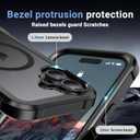 jaroco Magnetic for iPhone 16 Case, [Compatible with MagSafe][Military Grade Drop Protection][Heavy Duty Protection][Non-Slip][Shockproof] 2-Layer Durable Bumper Phone Case 6.1''-Black