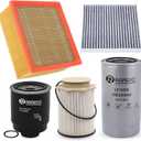 6.7L Cummins Fuel Filter Kit | Replacement for 2013-2018 Dodge Ram 2500 3500 4500 5500 6.7L | Replaces# 68197867AA 68157291AA 5083285AA Air Filter 53034051AB Cabin Air Filter 68406048AA