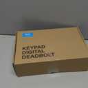 Veise Fingerprint Door Lock Set, Keyless Entry Door Lock, Front Handle Set, Electronic Keypad Deadbolt with Lever Handle, 2 Keys, Auto-Locking, One-time Codes, Easy to Install, Oil Rubbed Bronze