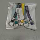 8PCS Teacher Thank You Keychains Bulk Going Away Keychain for Coworker Boss Nurse Appreciation Gifts Retirement Bulk Keychains for Coworker Boss Motivational Quote Silicone Key Chain Office Gift