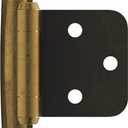 Amerock BP7929AE Variable Overlay Self-Closing, Face Mount Hinge, Antique Brass (Pack of 2)