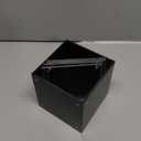 4-side Acrylic Photo Block Cube Tabletop Pen holder Desktop Storage Organizer for Office Classroom Home Packaging Containers of Plastic Picture Frame for 5" x5" photo size