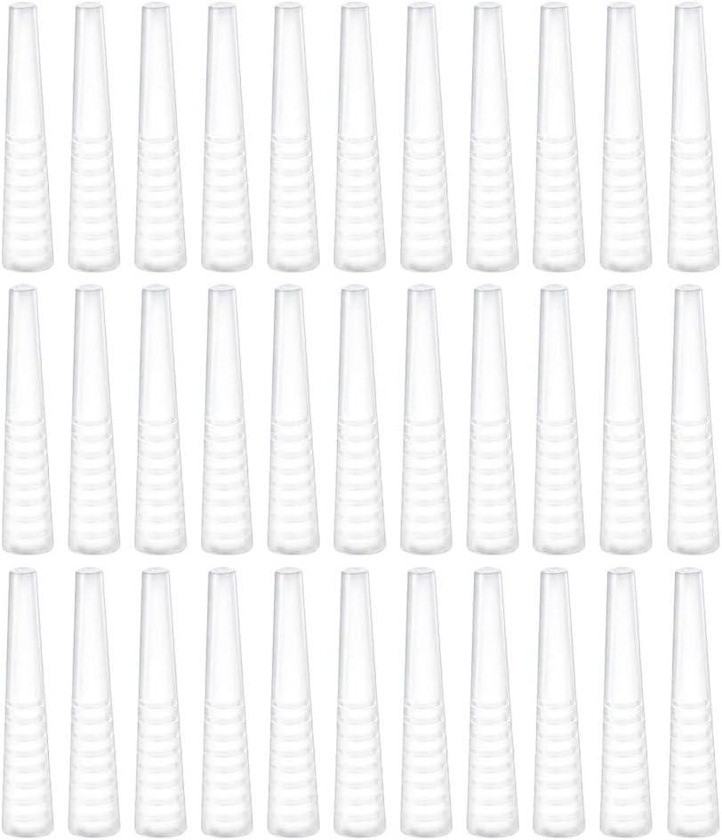 50pcs Tweezer Tip Covers: Clear Tweezer Point Protectors Cap - Makeup Beauty Supplies, General Size
