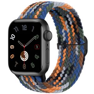 Braided Stretchy Band Compatible for Apple Watch Bands 40mm 41mm 42mm 38m 44mm 45mm 46mm 49mm Women Men, Elastic Nylon Solo Loop Sport Strap Wristband for iWatch Series 11 10 9 8 7 6 5 4 3 SE/Ultra 2