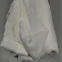 MIULEE 2 Panels Solid Color Sheer Window Curtains Elegant Window Voile Panels/Drapes/Treatment for Bedroom Living Room (54 X 84 Inches Ivory)