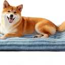 FURTIME Washable Dog Bed Medium Size Dogs, Deluxe Dog Crate Beds