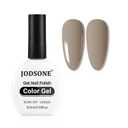 JODSONE 16.5ml Light Brown Soak Off UV LED Gel Polish Professional Nail Art Lacquer for Home Manicure DIY Salon Long Lasting Chip Resistant Nail Color Gift Set for Women