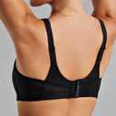 Wingslove Womens Sports Bras High Impact Adjustable Wireless Plus Size Sports Bra Full Figure Large Bust Workout Running Bra (36DD, Black)